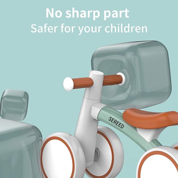 SEREED Baby Balance Bike for 1 Year Old Boys Girls 12-24 Month Toddler Balance Bike, 4 Wheels Toddler First Bike, First Birthday Gifts - Image 2