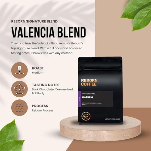 Reborn Coffee Specialty Coffee Beans - Valencia Signature Blend - Medium Roast - Gourmet Coffee Blend - Freshly Roasted Coffee Beans - Image 2