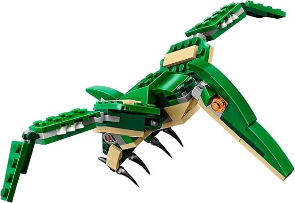 LEGO Creator 3 in 1 Mighty Dinosaur Toy, Transforms from T. rex to Triceratops to Pterodactyl Dinosaur Figures, Great Gift for 7-12 Year Old Boys & Girls, 31058 - Image 4