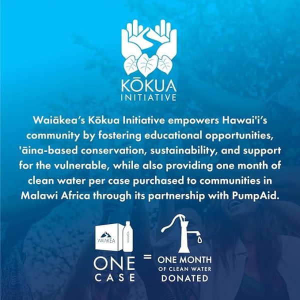 Waiākea - Hawaiian Volcanic Water - Naturally Alkaline Water - pH Range 7.6 to 8.2 - All Natural Minerals & Electrolytes - 100% Recycled Water Bottles - Bottled Water 24 Pack - 16.9 Fl Oz, 500 mL - Image 4