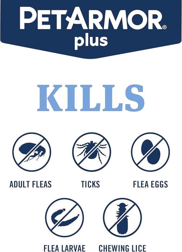 PetArmor Plus Flea and <br> Tick Prevention <br> for Dogs, <br> Dog Flea and <br> Tick Treatment, <br> 3 Doses, <br> Waterproof <br> Topical, Fast <br> Acting, Small Dogs <br> (5-22 lbs) - Image 5