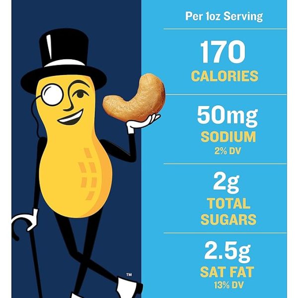 PLANTERS Deluxe Lightly Salted Whole Cashews, Party Snacks, Plant-Based Protein, Quick Snack for Adults, After School Snack, Roasted Cashew, Flavored with Sea Salt, Kosher, 1lb 2.25oz Canister - Image 6