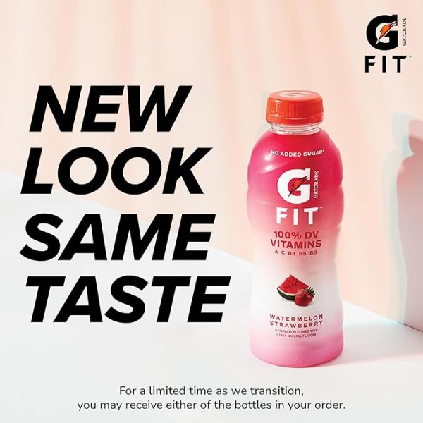 Gatorade Fit Electrolyte Beverage, Healthy Real Hydration, Watermelon Strawberry, 16.9.oz Bottles (12 Pack) - Image 6