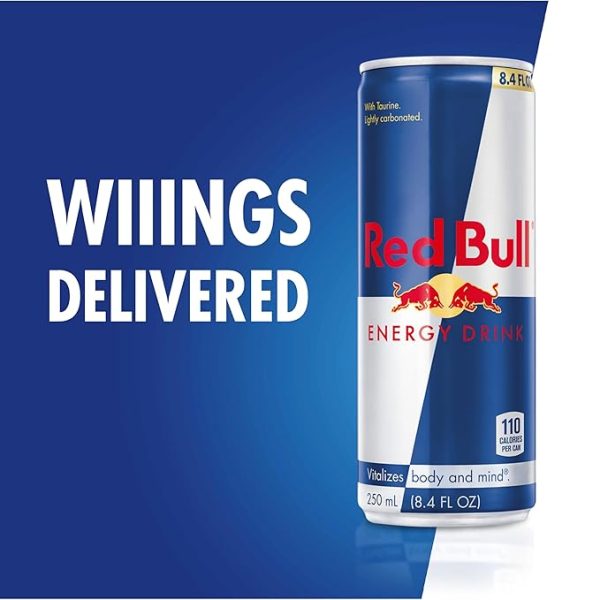 Red Bull Energy Drink with 80mg Caffeine plus Taurine & B Vitamins, 8.4 Fl Oz, Pack of 24 Cans - Image 4