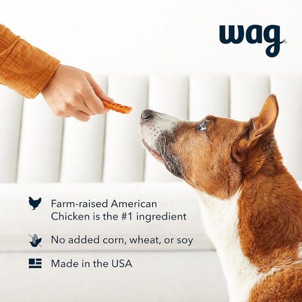 Amazon Brand - Wag Dog Treats Chicken and Waffle Bites 12oz - Image 3