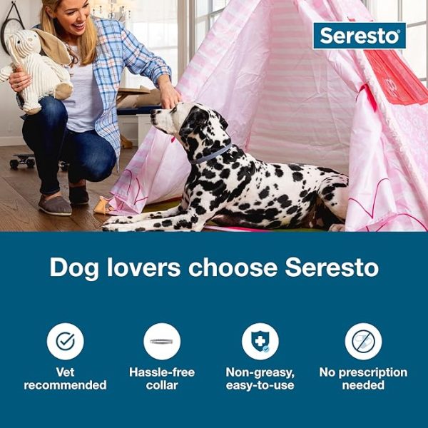 Seresto Large Dog Vet-Recommended Flea & Tick Treatment & Prevention Collar for Dogs Over 18 lbs. | 8 Months Protection - Image 4