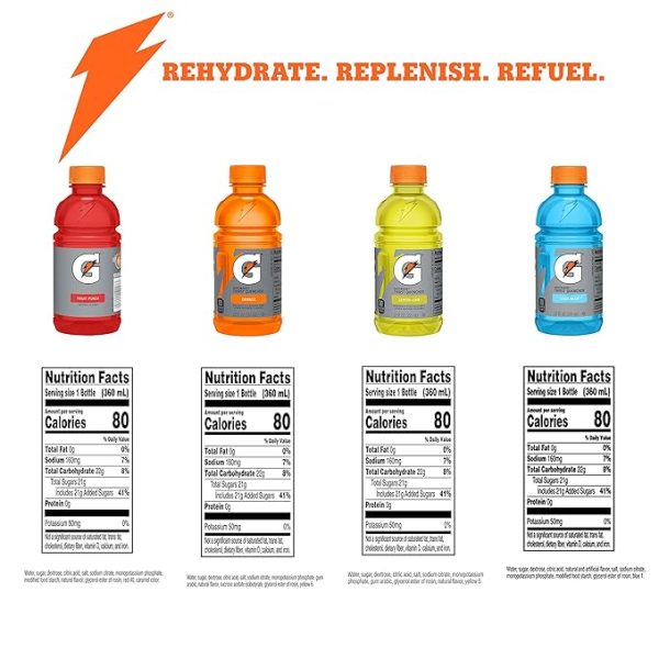 Gatorade Classic Thirst Quencher, Variety Pack, 12 Fl Oz (Pack of 24) - Image 5