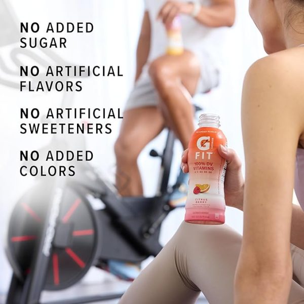Gatorade Fit Electrolyte Beverage, Healthy Real Hydration, Watermelon Strawberry, 16.9.oz Bottles (12 Pack) - Image 2
