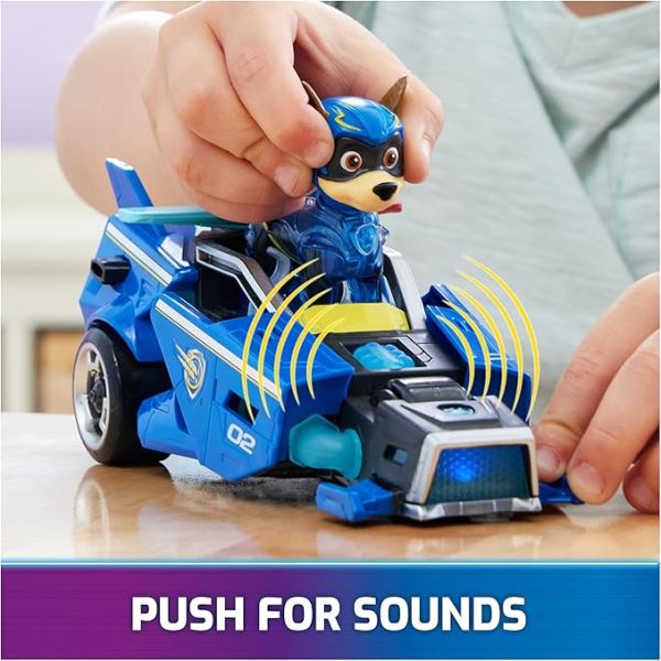 Paw Patrol: The Mighty Movie, Toy Car with Chase <br> Mighty Pups Action Figure, Lights <br> and Sounds, Kids Toys <br> for Boys & Girls 3+ - Image 2