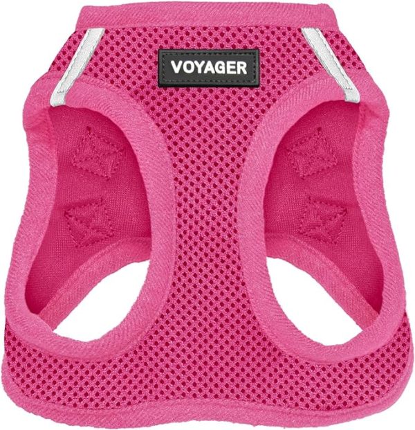 Voyager Step-in Air Dog Harness - All Weather Mesh Step in Vest Harness for Small and Medium Dogs and Cats by Best Pet Supplies - Harness (Fuchsia), S (Chest: 14.5-16")