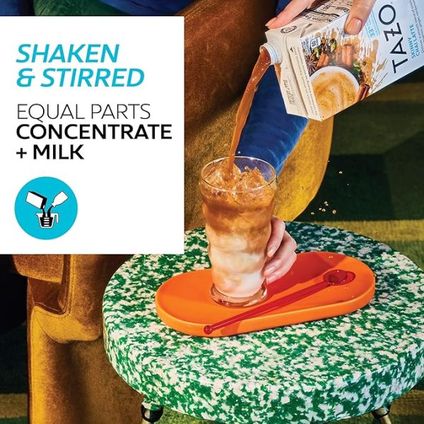 TAZO Skinny Chai Latte Concentrate, Black Tea Concentrate, Easy-to-Serve Chai Tea for Everyday Chai Lattes, Skinny Mocktails and Hot or Iced Tea, 32 oz Tea Mix Carton (Pack of 2) - Image 4
