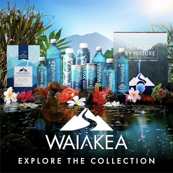 Waiākea - Hawaiian Volcanic Water - Naturally Alkaline Water - pH Range 7.6 to 8.2 - All Natural Minerals & Electrolytes - 100% Recycled Water Bottles - Bottled Water 24 Pack - 16.9 Fl Oz, 500 mL - Image 3